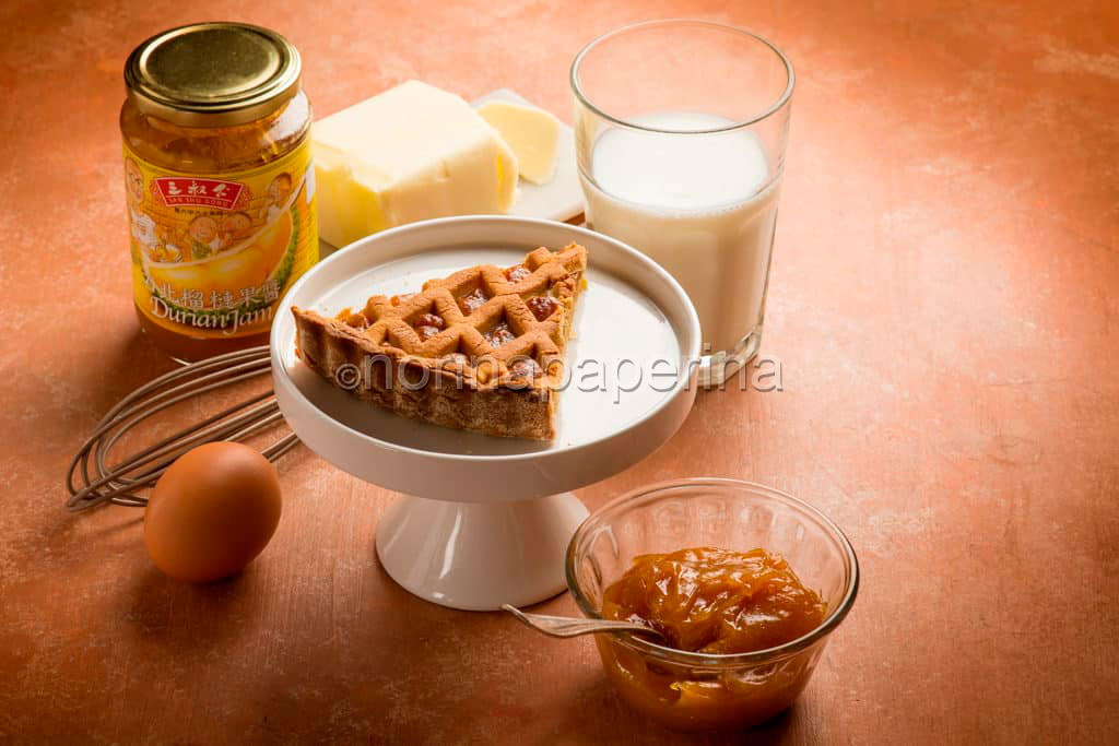 crostata con confettura di durian