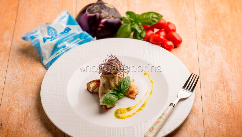 Involtini di melanzane alla caprese , ideali in estate