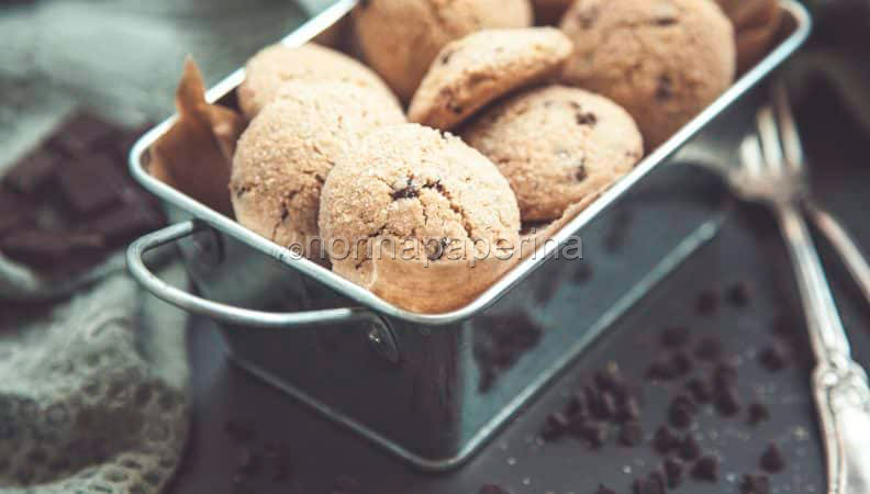 I biscottini con farina di chufa e gocce di cioccolato